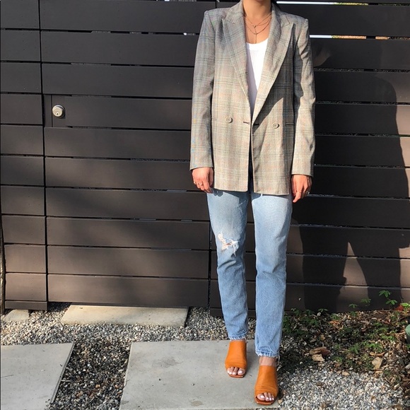 Zara Jackets & Blazers - ZARA Basic Double breasted checked blazer